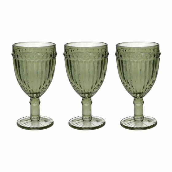 Set 3 Calici Cc310 "Dorico" vetro verde