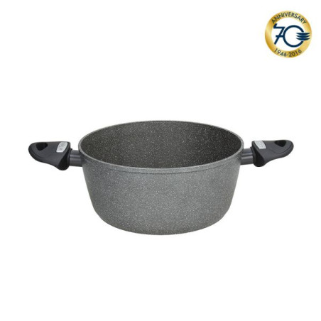 Casseruola 2 manici 20 Cm "Mythos" Alluminio Grigio